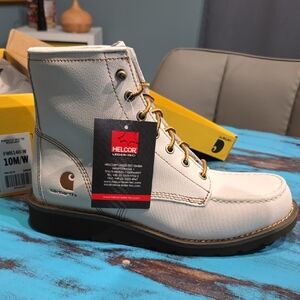 Carhartt Women's Off-White Lace Up Boots